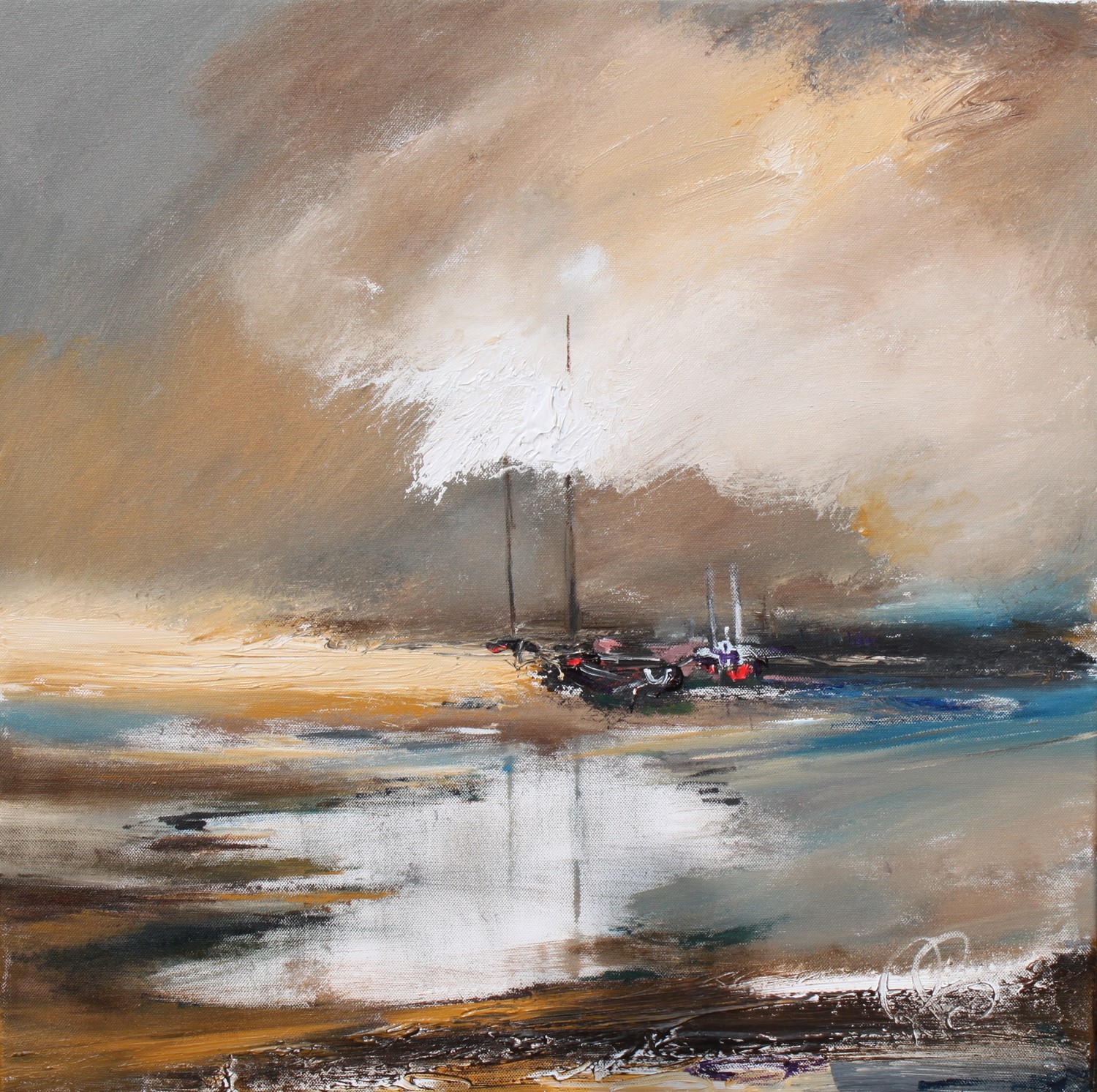 'Sand - banked Ships' by artist Rosanne Barr